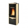 Stufa a pellet Nordica Extraflame Duchessa idro steel pergamena